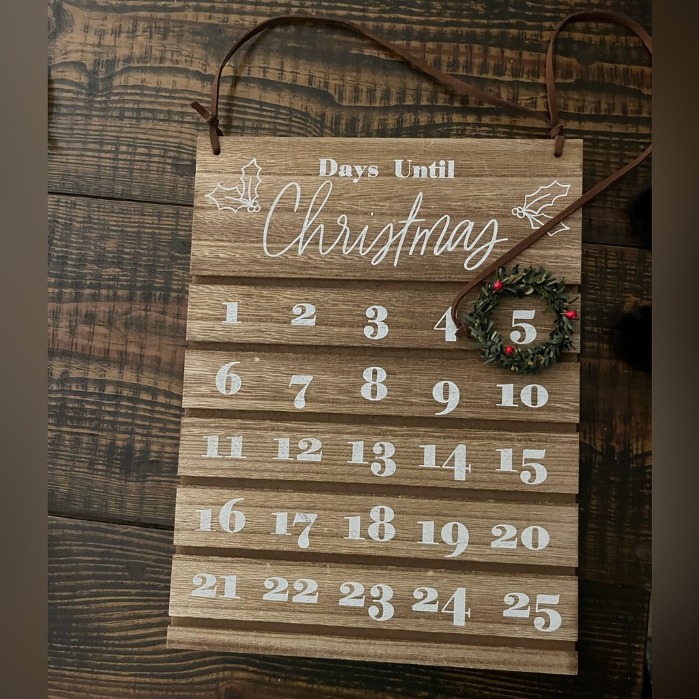 Wood Christmas Countdown
